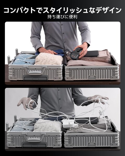 NTONPOWER 65W 電源タップ 薄型プラグ 延長コード 1.27m PD 急速充電 巻き取り式 7-in-1 3個AC口 2USB-Cポート 2USB-Aポート 壁掛け/テーブル 軽量小型 スマホ/ノートPC/タブレットその他の電子機器に