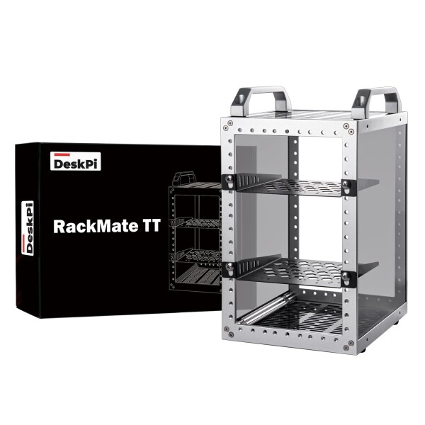 GeeekPi DeskPi RackMate TT ミニサーバーキャビネット（ミニPC、ネットワーク、サーバー、オーディオ、ビデオ機器用）