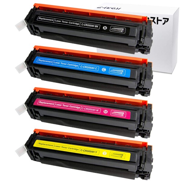 バウストア CRG-054H 054H 4色 互換トナーカートリッジ LBP622C LBP621C MF644Cdw MF642Cdw キャノン Canon CRG-054HBLK CRG-054HCYN CRG-054HMAG CRG-054HYEL