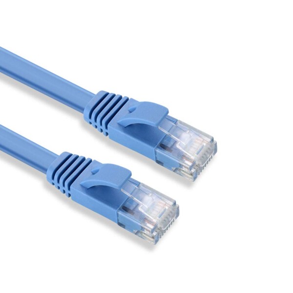フラットケーブル LANケーブル 3m UTP Cat6 ストレート 3m*50本 ブルー「１つパッケージ50本が含まれています」_4