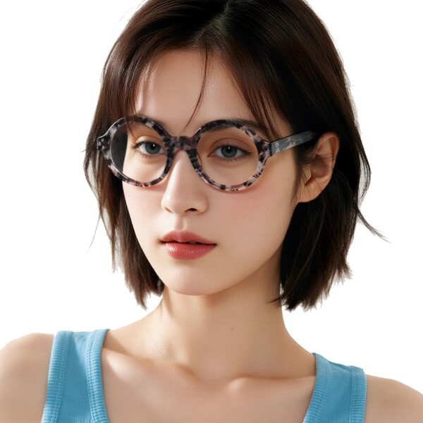 (OCCI CHIARI) まるめがね 大きい レトロ ブルーライトカット メガネ 度なし レーディス ファッション 小顔効果 復古デザイン uvカット 丸メガネ 透明レンズ