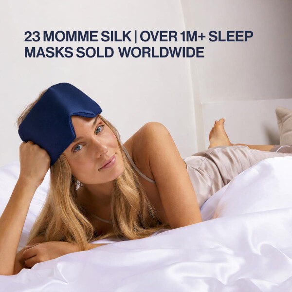 Dore & Rose Deep Sleep Mask Light Blocking, 23 Momme Mulberry Silk Eye Mask, Ultra Soft, Adjustable - Travel Sleeping Mask for Men & Women_1