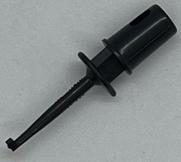 ミヤマ電器 ICテストクリップ 黒 0.3A MJ033-K 販売数量100個