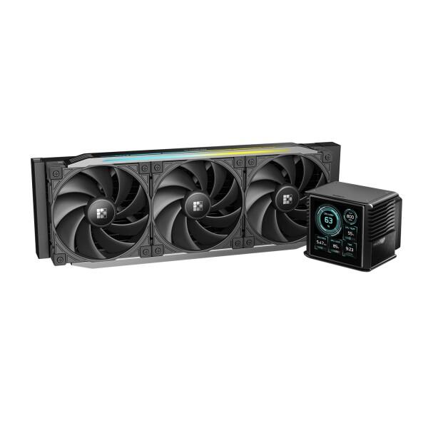 Sudokoo Proteus 360 液体CPUクーラー：カスタマイズ可能な3.4インチデジタルディスプレイ搭載360mm AIO LCD CPUクーラー - 30mm厚ファン搭載水冷システム（Intel LGA 1851/1700/1200/115X、AMD AM5/AM4対応）