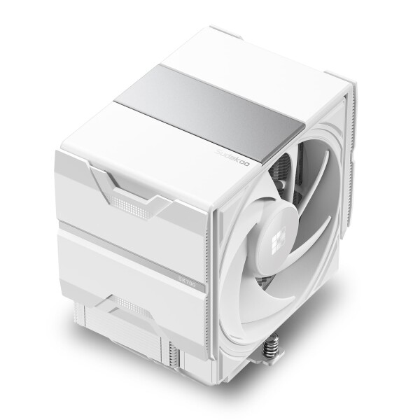 Sudokoo SK700 ホワイト AM5 CPUクーラー：AM5専用 7ヒートパイプ CPUエアクーラー - 120mm FDB PWM静音ファン＆Lレールロックマウント搭載 シングルタワーPC冷却