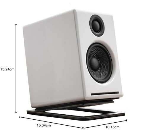 Audioengine A2+ Next Gen ホームミュージックシステム with Bluetooth aptX-HD、PCスピーカー for 音楽愛好家、ゲーマー (ハイグロスホワイト)_8