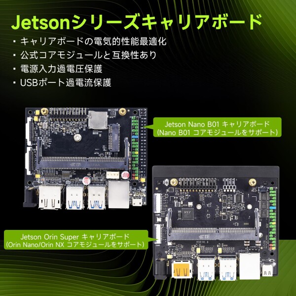 Yahboom Jetson Orin SuperキャリアボードAI開発ボードは、Jetson Orin NanoとJetson Orin NXコアモジュールに基づく (Jetson Orin Superキャリアボード)_2