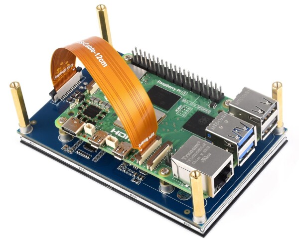waveshare 4.3インチ DSI LCDディスプレイ Raspberry Pi 4B/3B+/3A+/3B/2B/B+/A+/Compute Module 3+/3/4 800×480 タッチスクリーン容量性IPSスクリーンモニター Raspbian/Ubuntu/Kali /WIN10 IoT/Retropie対応_8