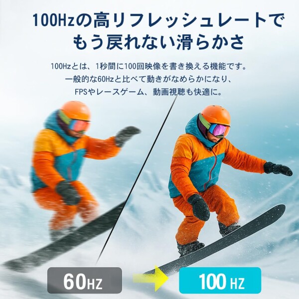 千選千品 モニター 21.5インチ VAパネル フルHD 100Hz 1ms HDMI VGA 非光沢 ブルーライトカット FreeSync VESA対応 角度調整可能 ゲーム/テレワーク向け_2