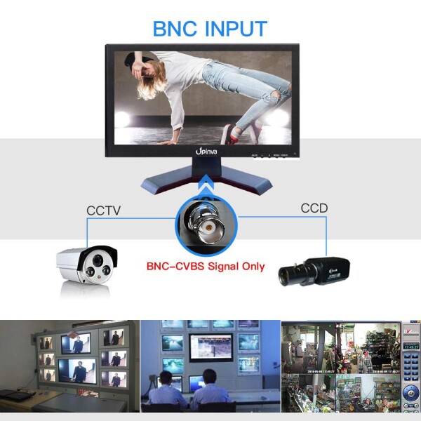 19インチ ワイドスクリーン HDMI HDモバイルモニター LCD 監視カメラ CCTVカメラ PCモニター AV/VGA/BNC/USB入力 内蔵の デュアルスピーカー 日本語がある_1