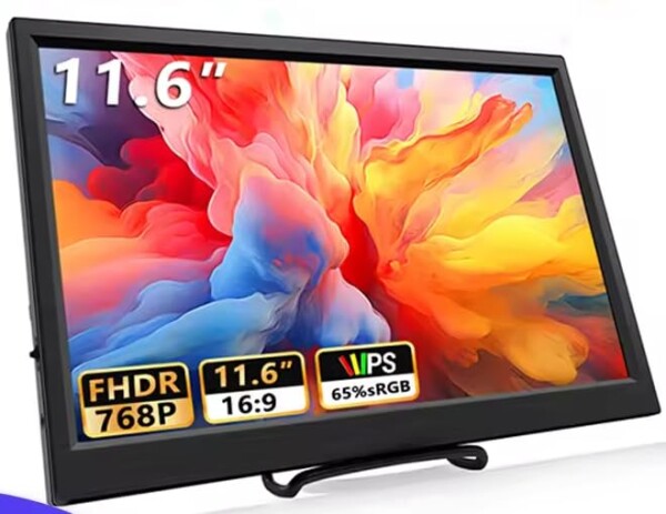 zmart 11.6インチ ポータブルモニター HDMI対応 ノートパソコン用セカンドスクリーン ゲーミング拡張ディスプレイ Switch PS4 Xbox RaspberryPi対応 モバイルディスプレイ 外付けモニター USB HDMI ゲ