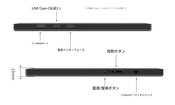 zmart 11.6インチ ポータブルモニター HDMI対応 ノートパソコン用セカンドスクリーン ゲーミング拡張ディスプレイ Switch PS4 Xbox RaspberryPi対応 モバイルディスプレイ 外付けモニター USB HDMI ゲ_6