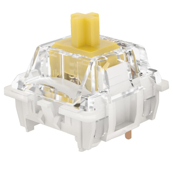 Gateron Pro Switch G PRO Yellow 3.0,3ピンスイッチ予備潤滑RGBイエロー-レッド-ブラウンMXメカニカルキーボード（108個Pro 3.0イエロー）