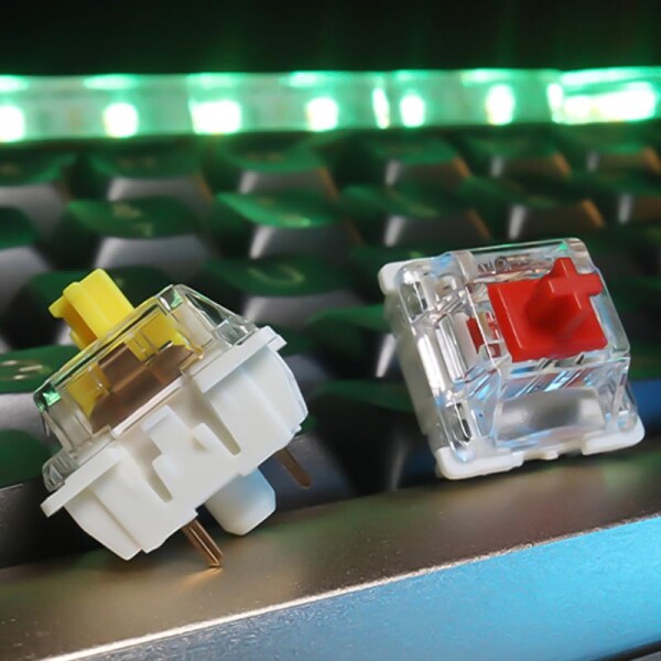 Gateron Pro Switch G PRO Yellow 3.0,3ピンスイッチ予備潤滑RGBイエロー-レッド-ブラウンMXメカニカルキーボード（108個Pro 3.0イエロー）_5