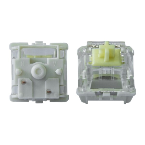 GATERON ジュピター バナナ キーボードスイッチ タクタイル 59gf RGB LED 5ピン 工場出荷時潤滑済みキースイッチ MXメカニカルキーボード用 (バナナ、110個)