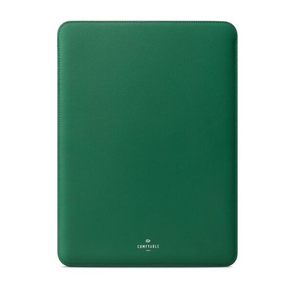 Comfyable Laptop Sleeve 14 Inch Precisely Compatible with MacBook Pro M5 2025 M4 M3 M2 M1 Pro/Max 2024, Genuine Leather Cover Case, Leafy Green