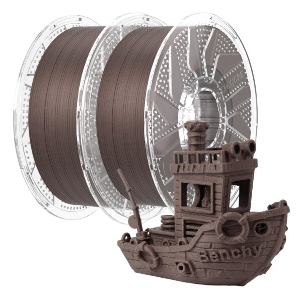 Chitu Systems PLA ウッドフィラメント 1.75mm 2kg(4.4LBS) Wood PLA 3Dプリンター用フィラメント 木部繊維15％以上 寸法精度±0.02mm 低反り 木調フィラメント 紫檀