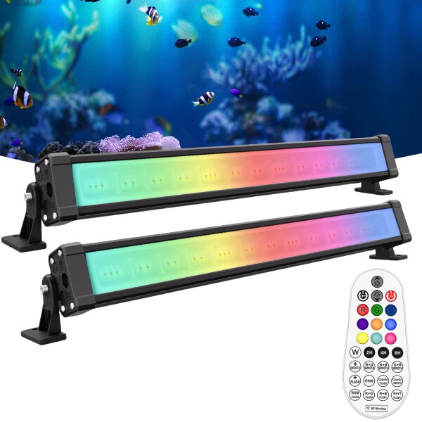 MEIKEE 42W RGB ライト 投光器 フラッドライト 高輝度 マルチカラー 調光調色 リモコン付き 室内装飾 ウォールウォッシャー 屋外看板灯 演奏舞台 雰囲気ライト IP66防雨型 水槽 誕生日パーテ