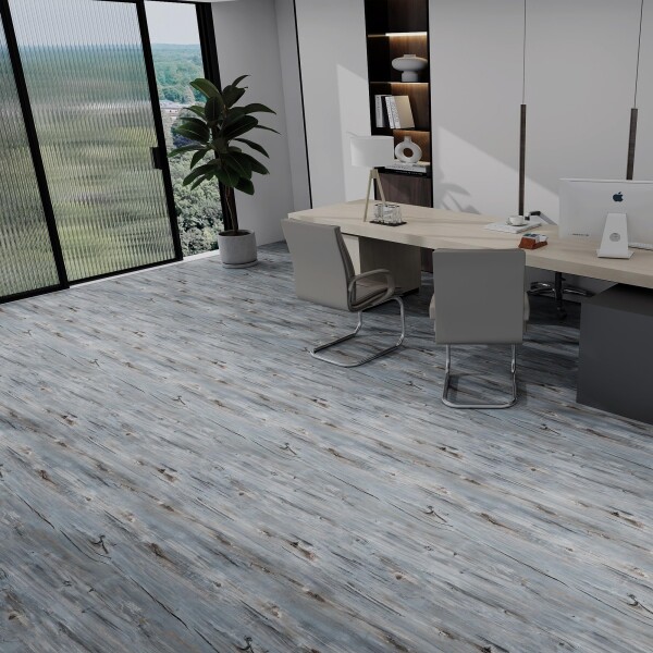 フロアタイル 木目 キズ残らず 工数削減設計 置くだけ 貼るだけ クッション フロア マット 床 フロリング シート DIY 床材 玄関 床暖房 トイレ 店舗 洗面所 脱衣所 洗面台 リビング（木目