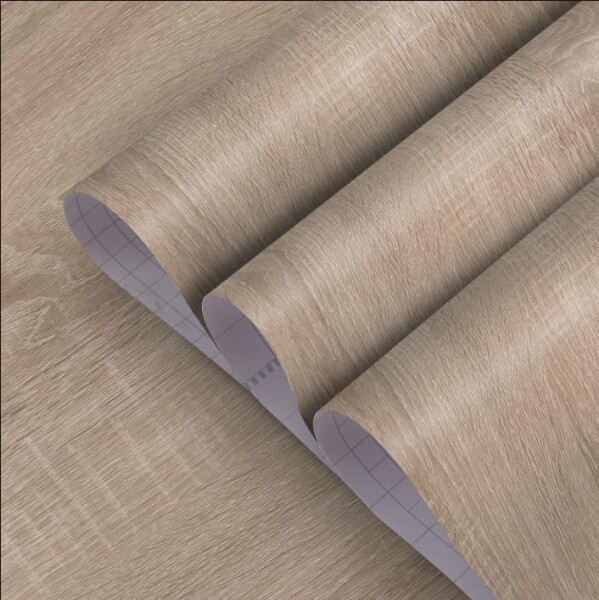 TOTIO 122CMx4M 幅広 木目シート 木目調シール カッティングシート リメイクシート オーク木目壁紙シール ブラウン.グレー 厚手 艶なし 防水 耐熱 自粘着 防カビ 防油 防汚 DIYビニールウォー