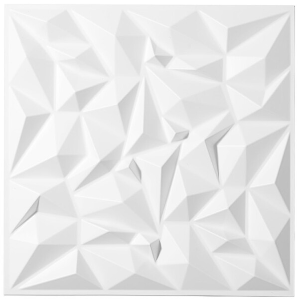 ISL 3Dウォールパネル(PVC製・難燃仕様) クリスタル(スモール) 30cm×30cm 12枚セット