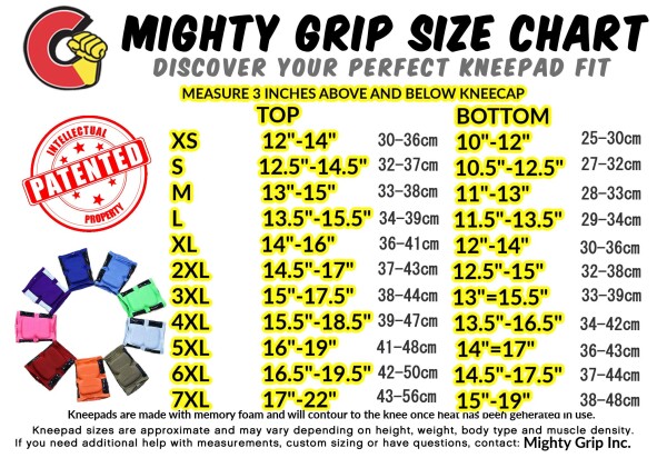 Mighty Grip ポールダンス用滑り止め付きニーパッド プロテクター 膝当て サポーター (XSサイズ)_3