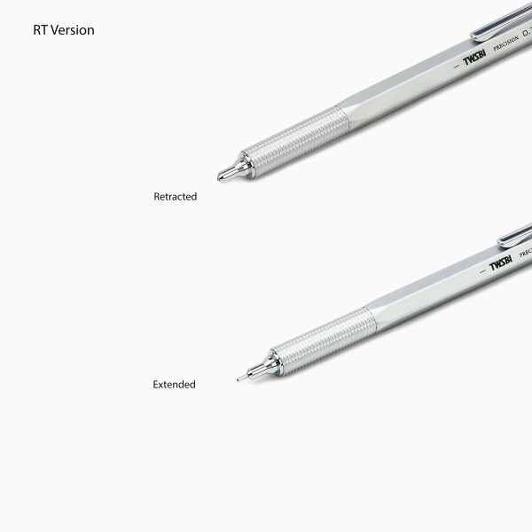 TWSBI 精密シャープペンシル ブラック 0.7mm 格納式チップ_2