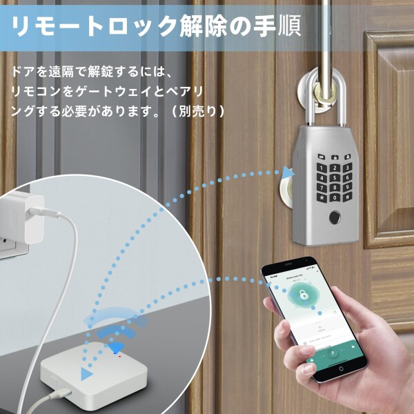 キーボックス 指紋認証 TenixLox スマートセキュリティキーボックス