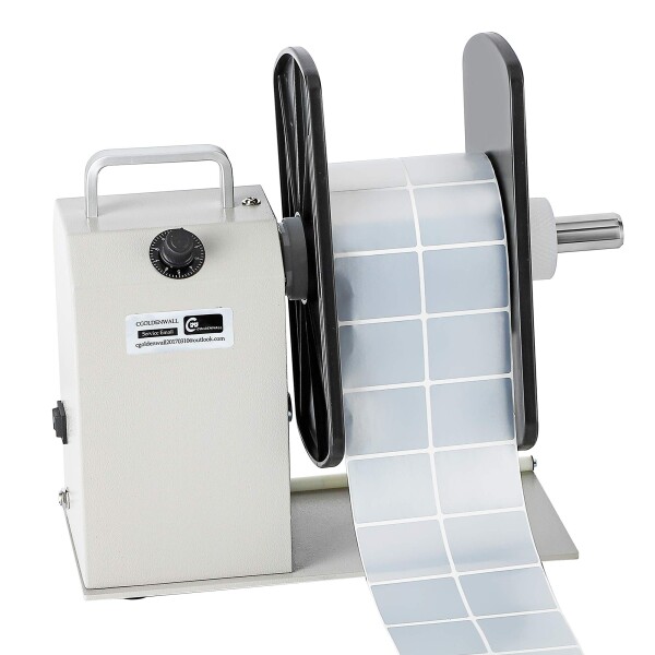 CGOLDENWALL ラベル巻取機全自動 ラベルリワインダー 径〜220mm幅〜120mm対応 1~8inch/s配達・倉庫・デパート・スパー・食品業界・服装産業に (幅120mmラベル対応)