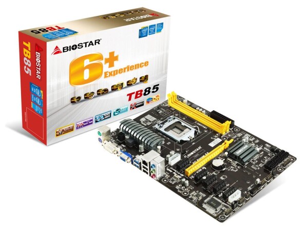 Biostar マザーボード TB85 Core i7/i5/i3 LGA1150 B85 DDR3 SATA PCI Express USB ATX Retail
