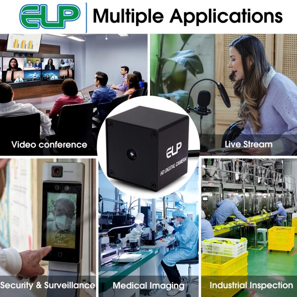 ELP 4800万画素 Webカメラ オートフォーカス 広角 小型 USBカメラ パソコン 8K ウェブカメラ UVC USB2.0 Webかめら 6000P PC USBカメラ ミニ ビデオカメラ CCTV 工業用 USB カメラ ELP-USB48MP01-KAF70 (70度オ_8