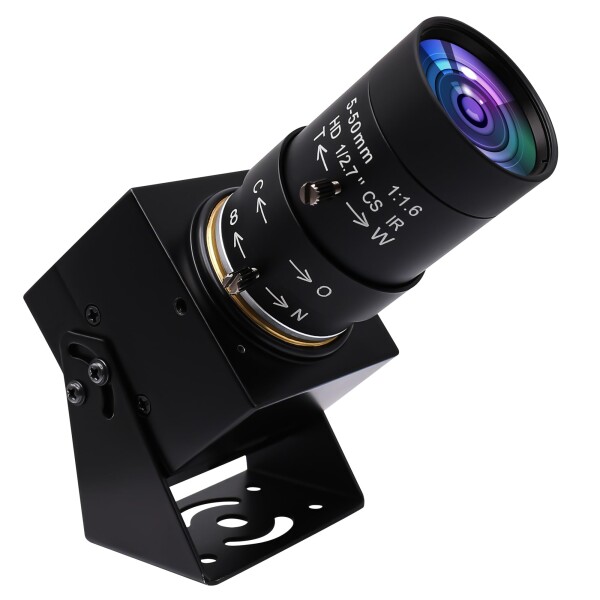 SVPRO 8MP USBカメラ、Varifocal 5-50mm CSマウントレンズ付きマニュアルフォーカスウェブカメラ-10倍ズーム外付けカメラ ノートパソコン パソコン用 UVCプラグアンドプレイUVC