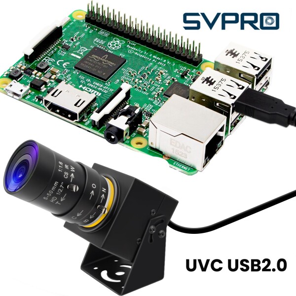 SVPRO 8MP USBカメラ、Varifocal 5-50mm CSマウントレンズ付きマニュアルフォーカスウェブカメラ-10倍ズーム外付けカメラ ノートパソコン パソコン用 UVCプラグアンドプレイUVC_5