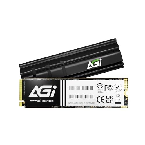 AGI AI858 1TB SSD Gen5×4 超高速 最大読み取り 14000MB/s DRAMキャッシュ搭載 NVMe2.0 M.2 Type 2280 PCIe 内蔵SSD 6nmプロセス ブランドヒートシンク設計 3D NAND 低消費電力 高耐久