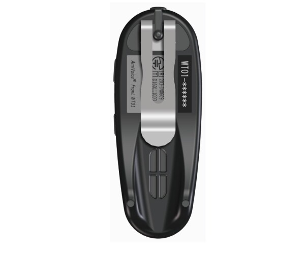 AmiVoice Front WT01(ブラック) Bluetooth ウェアラブルマイク ノイズ