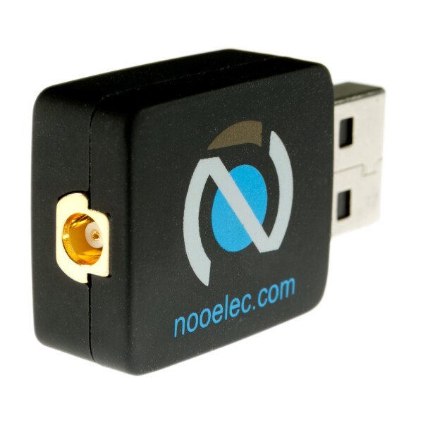 NESDR Nano 2+極小ブラックRTL-SDR USBセット（RTL2832U + R820T2）、超低位相ノイズ0.5PPM TCXO＆MCXアンテナ付き。 ソフトウェア無線、DVB-TおよびADS-B互換、ESDセーフ_1