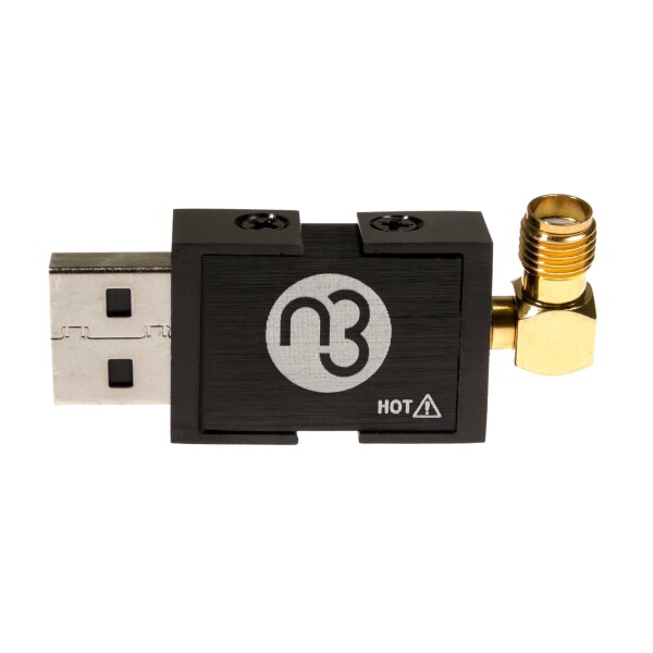 Nooelec NESDR Nano 3 - プレミアム小型RTL-SDR（アルミニウム製エンクロージャー付き）、0.5PPM TCXO、SMA＆MCX入力＆カスタムヒートシンク。 RTL2832UおよびR820T2ベースのソフトウェア無線_2