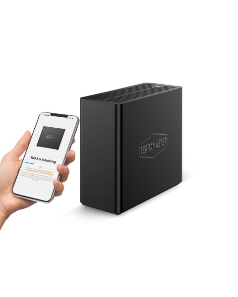 TERRAMASTER/F4 SSD/NASストレージ/4ベイ/オールSSD NASサーバー/N95クアッドコアCPU/8GB DDR5 RAM/5GbEポート/コンパクトサイズの高性能ネットワークストレージ/SSD付属なし
