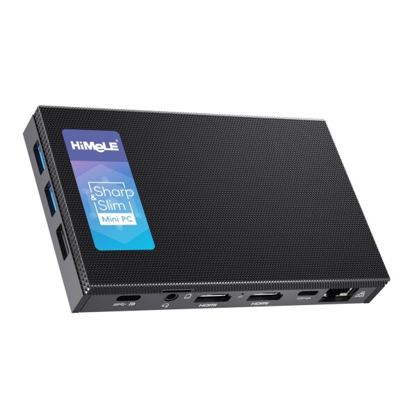 HiMeLE Quieter4C ファンレスミニPC 12th Alder Lake N100 (最大 3.4GHz, 4C/4T) Win 11 Pro 搭載 静音32GB LPDDR5 512GB Micro デスクトップPC 4k三画面同時出力フル機能USB-C WiFi5 BT5.1 イーサーネット