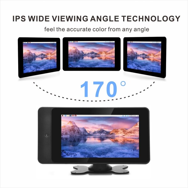OSOYOO PiStudioケースと7インチIPS DSI V4.0タッチスクリーン ： Raspberry Pi 用プロジェクトの総合的なタッチスクリーンソリューション_4