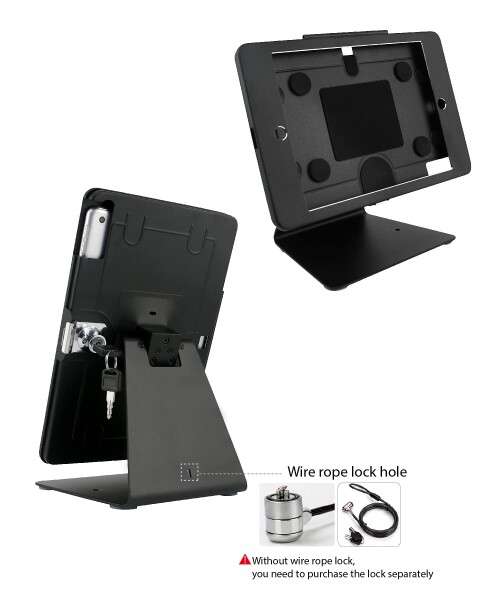 DDSHOW (ディーディーショウ) 卓上用 盗難防止 セキュリティ キオスクスタンド ホルダー ケース iPad 10.2インチ(第9世代 2021年/第8世代 2020年/第7世代 2019年)用 ロック付き キー付き フリップ_3
