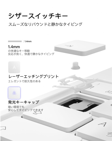 Inateck マジックキーボード JIS日本語配列 iPad Air 11インチ M4 2026/M3 2025/M2 2024 対応 iPad Air 第8/7/6/5/4世代 キーボード付きケース iPad Pro 11 第4/3/2/1世代 対応 トラックパッド搭載 7色バックライ_7