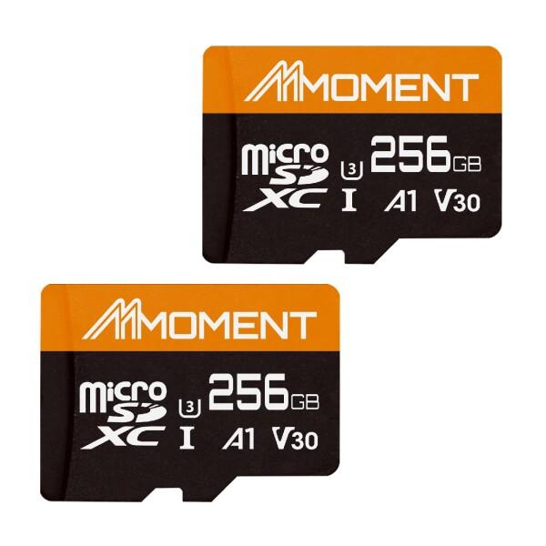 2枚セット】MMOMENT マイクロSDカード 256GB Nintendo Switch対応 / 4K対応 / Class10 / UHS-I / U3 / A1 / V30 / SDアダプター付【最大読込95MB/s