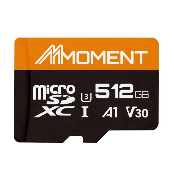 MMOMENT マイクロSDカード 512GB Nintendo Switch対応/MicroSDXCカード / 4K対応 / Class10 / UHS-I / U3 / A1 / V30 / SDアダプター付