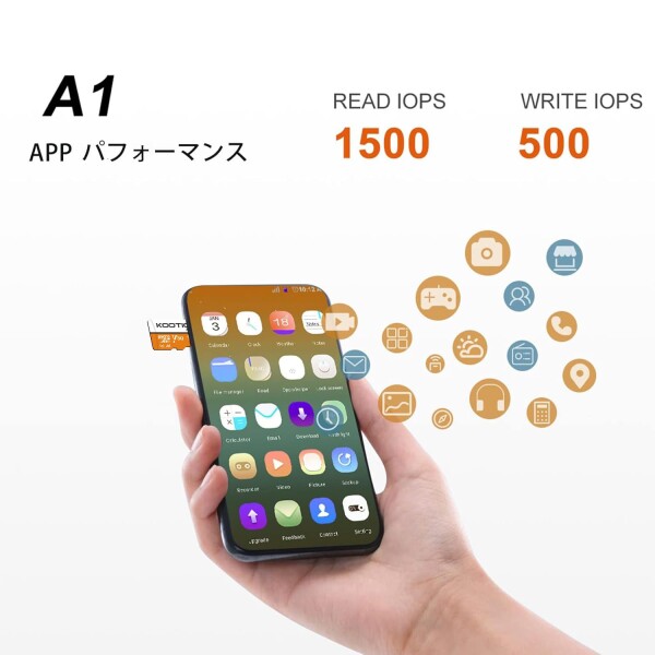 KOOTION microSD カード 64GB 5個セット TFカード SDアダプター付 Class10 UHS-Iメモリカード SDXC マイクロSDカード U3,A1,V30超高速転送スマートフォン ドライブレコーダー デジカメ ターブレッド PC_4