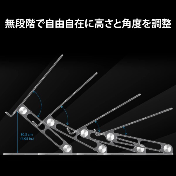j5create ノートパソコンスタンド USB-C デュアル 4K@30 HDMIディスプレイハブ付き - USB-A 5Gbps×2, 4K30 HDMI x2, PD 100W, USB-C 5Gbps, イーサネット | MacBook/WindowsノートPC対応 アルミ製スタンド (JTS427)_5