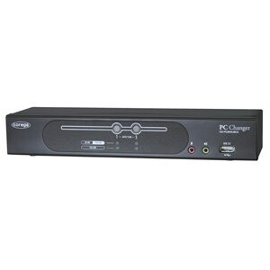 Corega PC2台用 PS/2USBDVIデュアルAudio対応 パソコン自動切替器(ボックスタイプ) CG-PC2KDLMCA