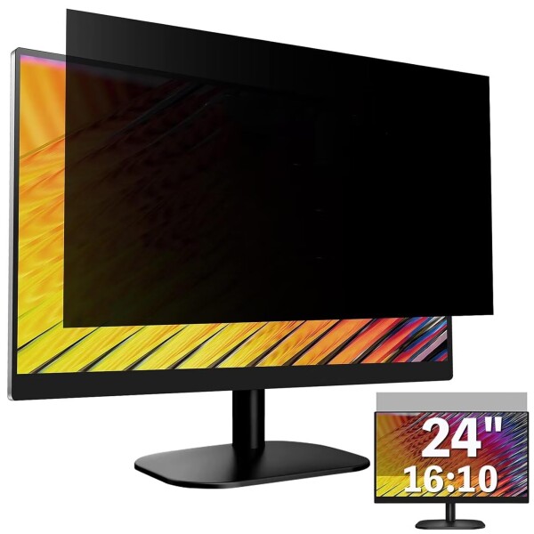 GFCFILM 24インチ(16:10) 覗き見防止フィルター プライバシーフィルター ブルーライトカット 反射防止 PC パソコン モニター のぞき見防止 画面保護フィルム 保護シート 着脱簡単 両面使用液晶保護フィルム