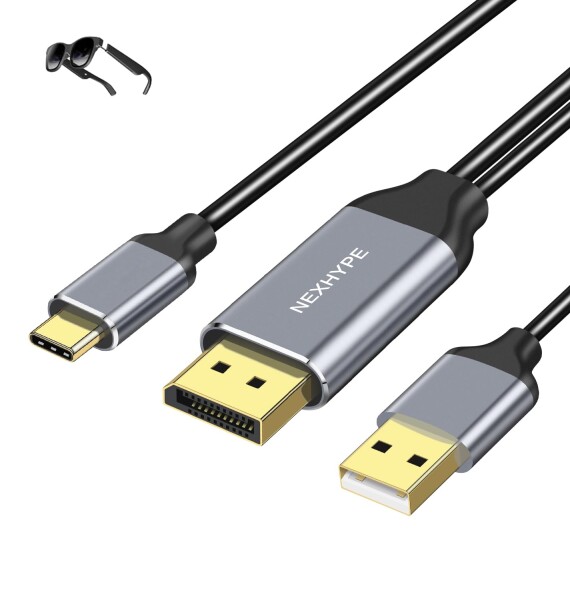 DisplayPort to USB-C 変換ケーブル Xrea Air 4K＠60Hz 1.8M Display
