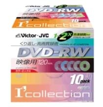 Victor DVD-RW(forVIDEO)インクジェットカラーレーベル10枚パック (VD-W120XG10)